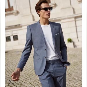 The Kooples Micro-Weave Slim Fit Blazer